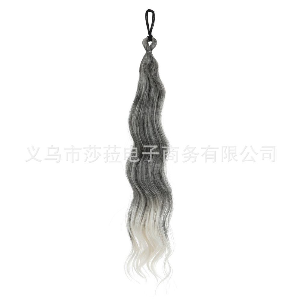 跨境爆款假发辫子彩色麻花辫编发神器挑染发束多巴胺侧马尾增发量