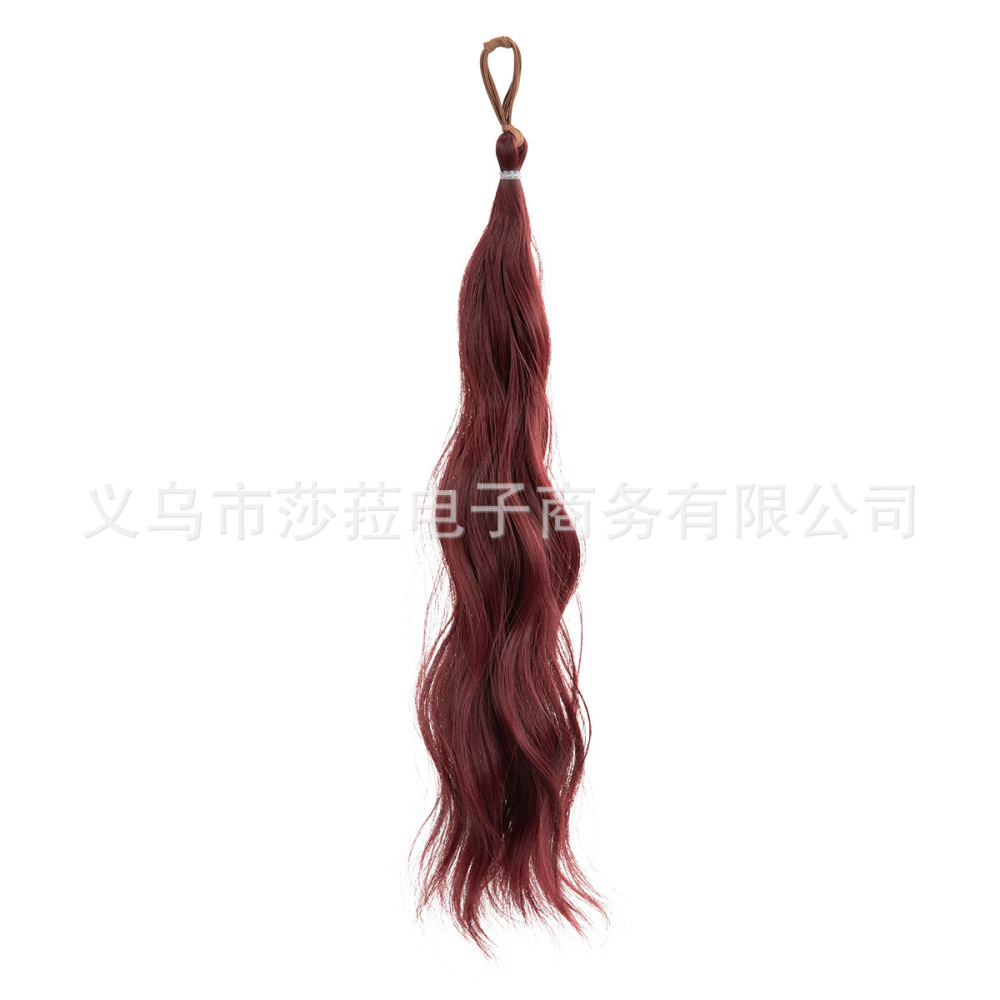 跨境爆款假发辫子彩色麻花辫编发神器挑染发束多巴胺侧马尾增发量