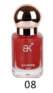 BK新彩色指甲油免烤油性持久不可剥大容量护甲裸色实体店方瓶15ml
