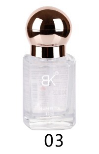 BK新彩色指甲油免烤油性持久不可剥大容量护甲裸色实体店方瓶15ml