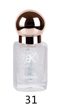 BK新彩色指甲油免烤油性持久不可剥大容量护甲裸色实体店方瓶15ml