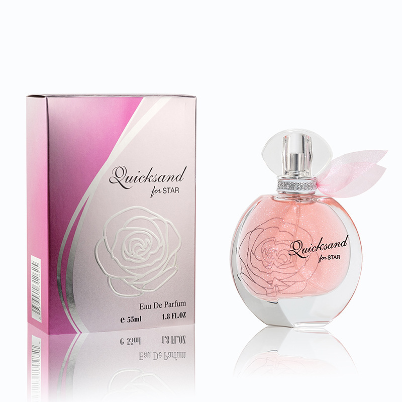 抖音同款金芭蒂男女士流沙香水鎏金清新淡香礼品爆款批发55ml