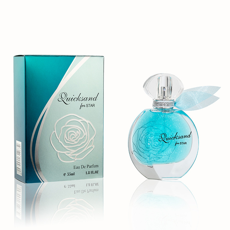 抖音同款金芭蒂男女士流沙香水鎏金清新淡香礼品爆款批发55ml