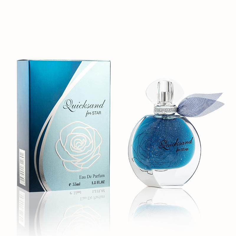 抖音同款金芭蒂男女士流沙香水鎏金清新淡香礼品爆款批发55ml