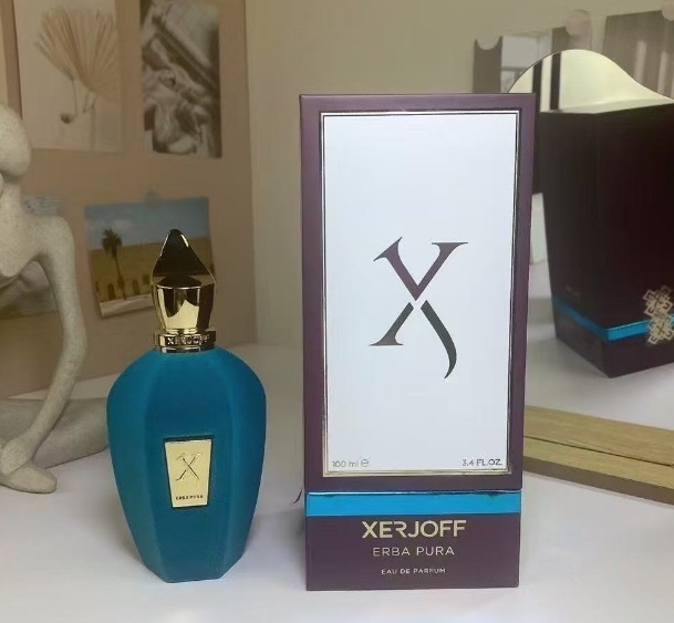 跨境外贸爆款perfume希爵夫xerjoff纯净草木异域玫瑰金色草木香水
