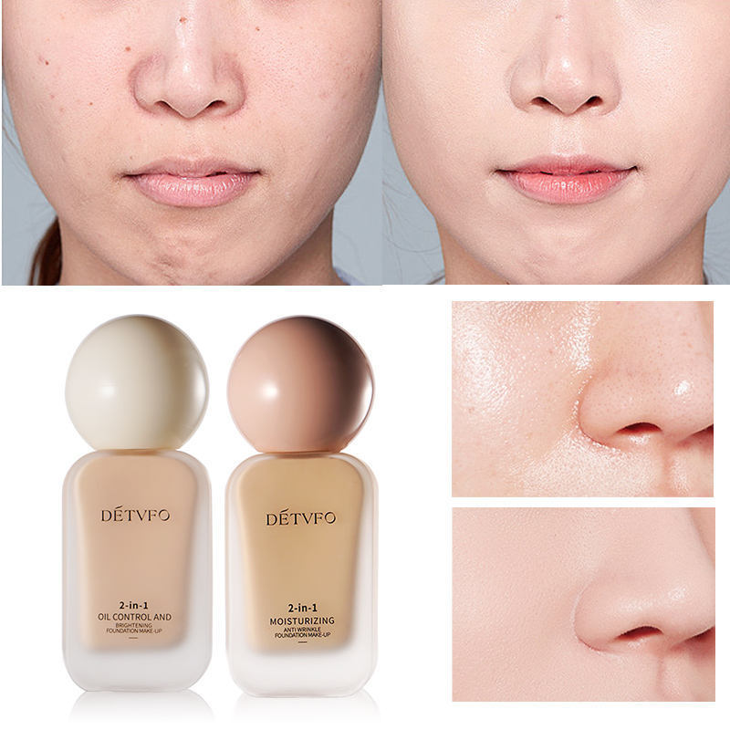 跨境专供持久不脱妆粉底液liquid Foundation 遮瑕保湿轻薄粉底液