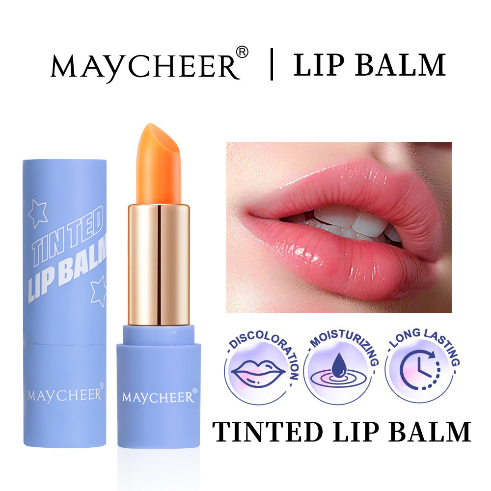MAYCHEER变色口红保湿滋润补水持久不易掉色显白润唇膏跨境外贸