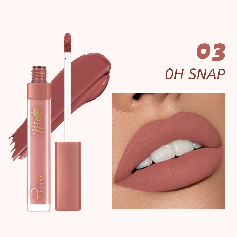 Pudaier 12-Color Matte Lip Glaze Set
