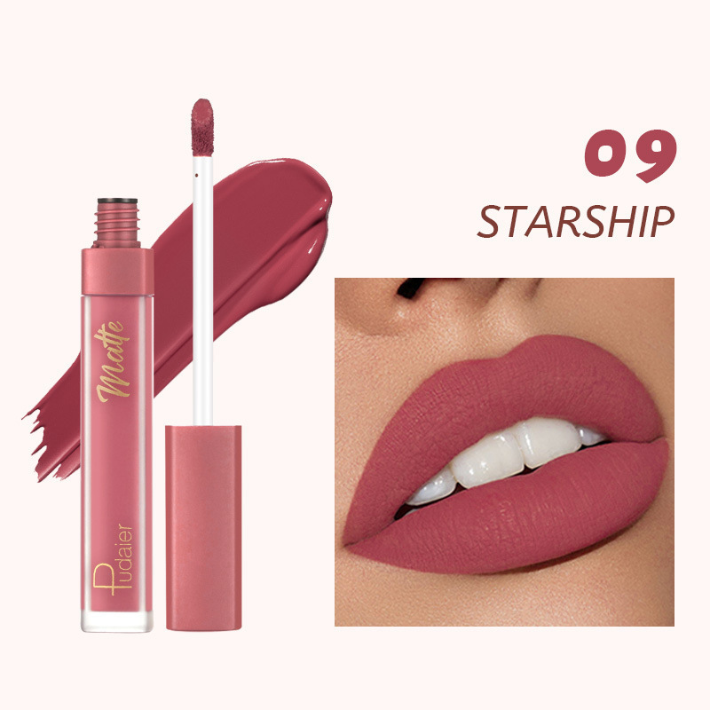 Pudaier 12-Color Matte Lip Glaze Set
