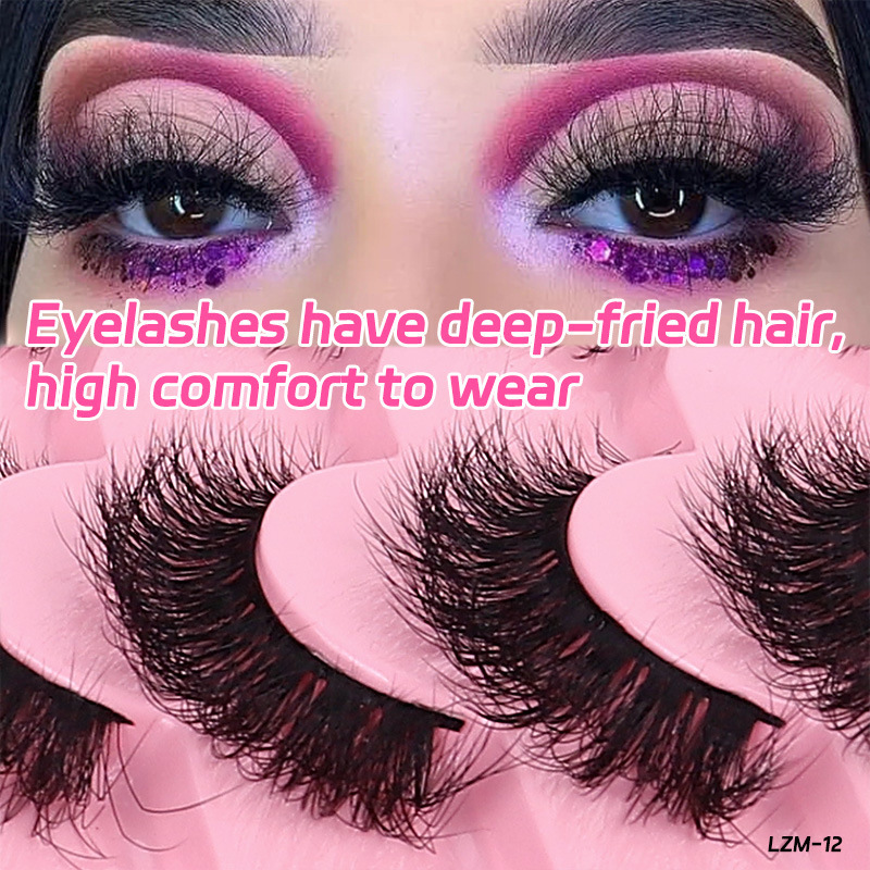False Eyelashes Faux Mink Lashes Fluffy Long 8D Fake Lashes