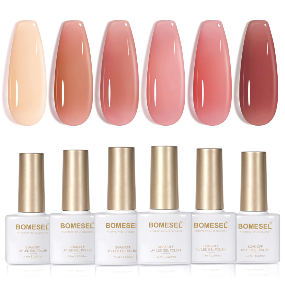 Jelly Nude Gel Effect Nail Polish Set