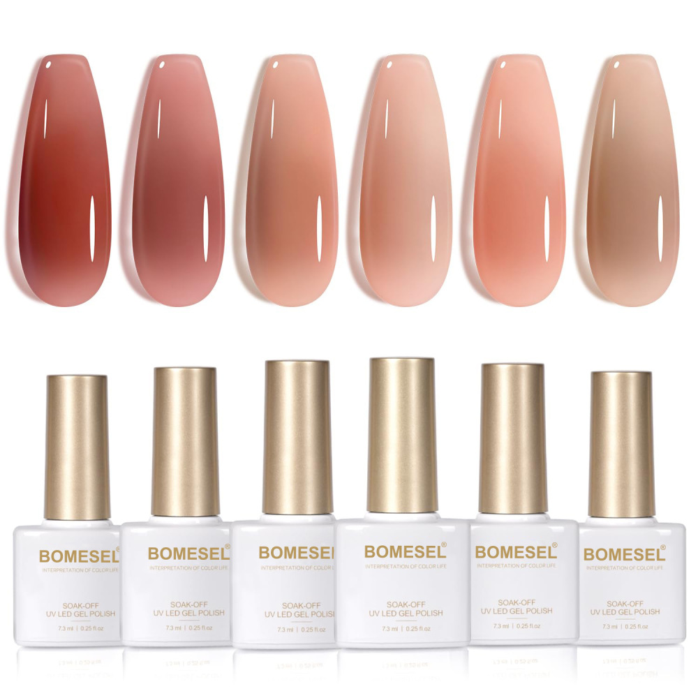 Jelly Nude Gel Effect Nail Polish Set