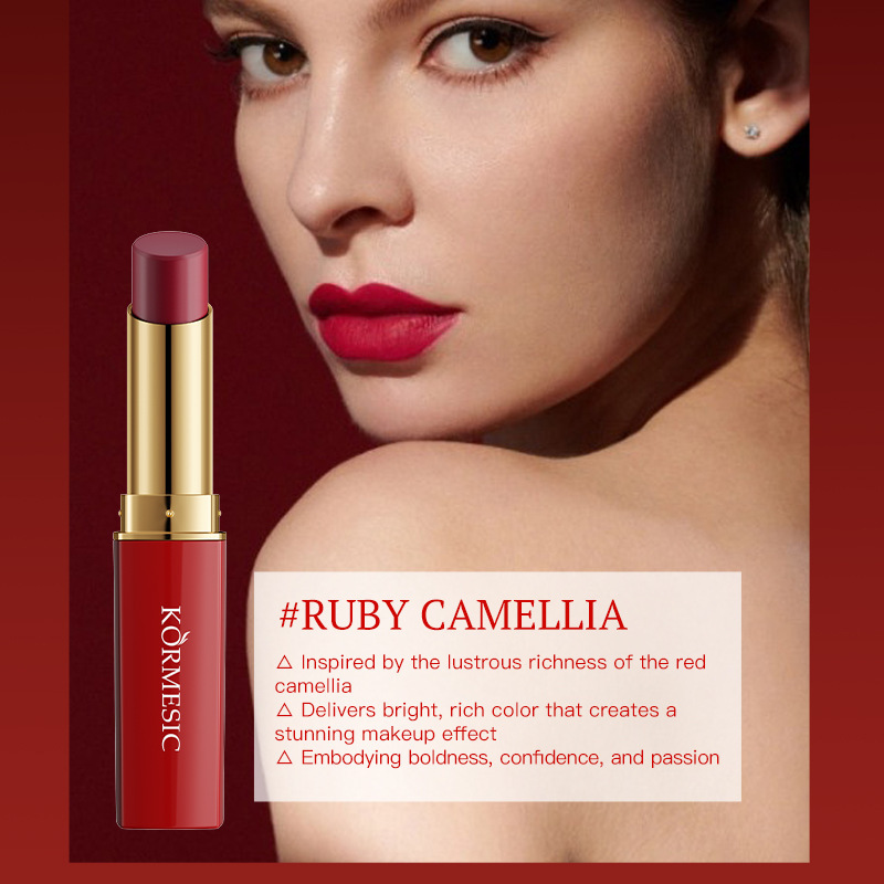 KORMESIC跨境柔雾哑光口红lipstick丝绒显白滋润彩妆外贸厂家批发