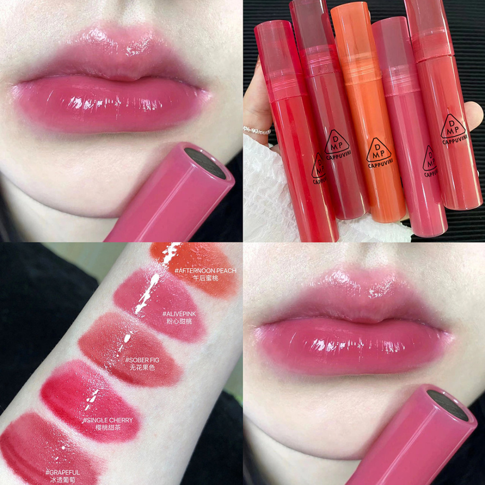 Cappuvini清透活泼果汁镜面唇釉平价水光玻璃唇釉口红学生党美妆