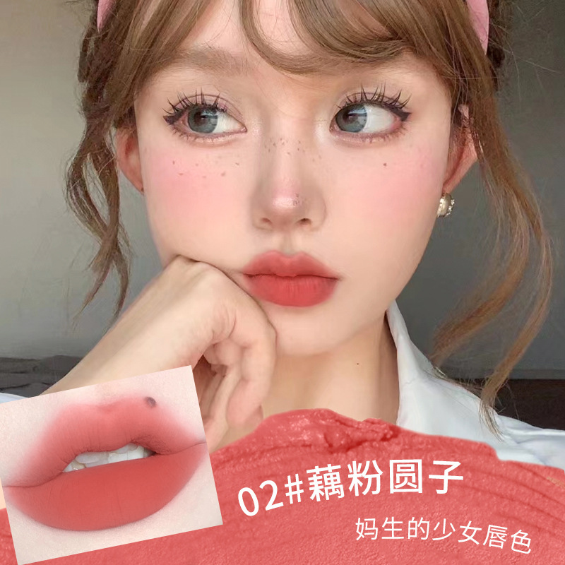 xixi慕斯顺滑显色唇泥哑光雾面丝绒显白唇釉学生平价不易掉色口红
