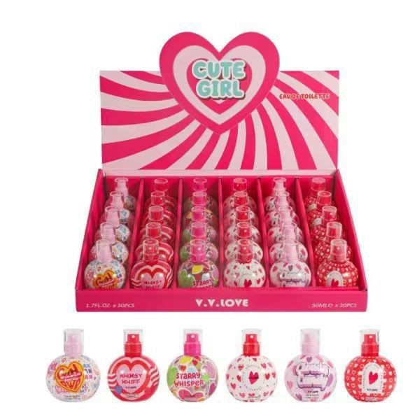 卡通香水50ml kid perfume学生香水爆款礼盒套盒 perfumes小香水