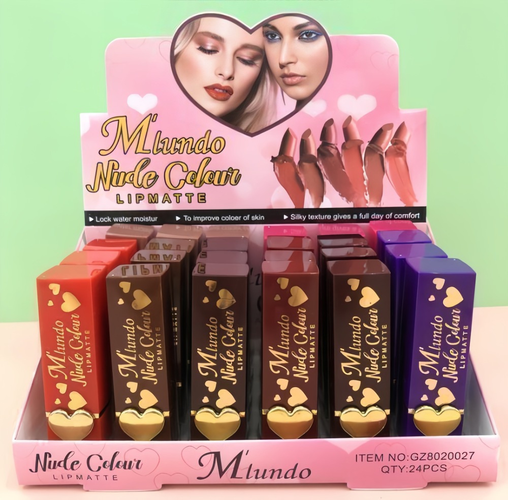 新品Mlundo丝绒雾面哑光口红持久保湿不易脱色不沾杯口红化妆品