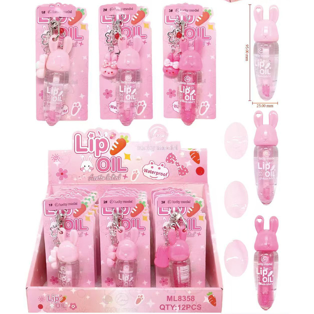 IMANOFNOBLE Clear Soft Tube Colorless Moisturizing Lip Oil 12-Piece Set