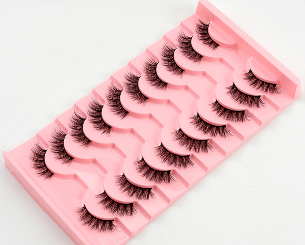 Long Curled Semi-Eye False Eyelashes