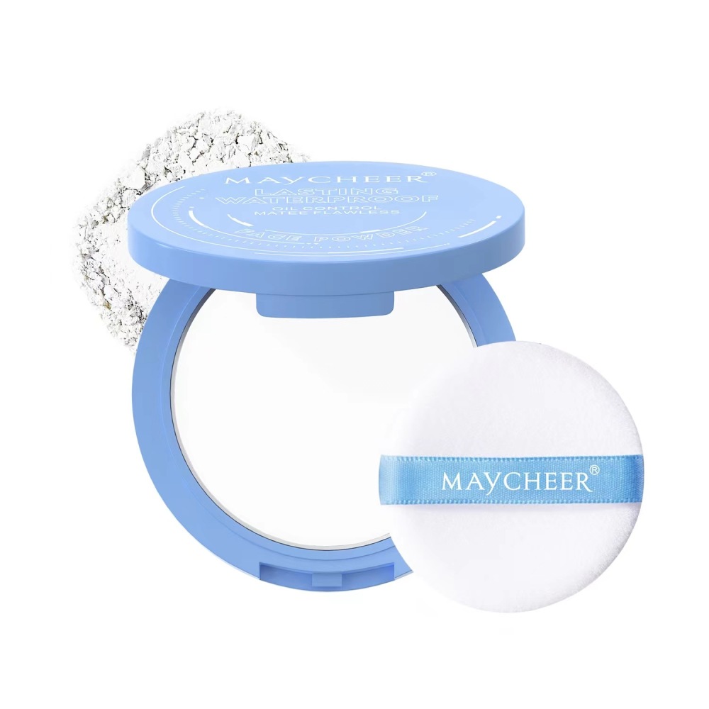 MAYCHEER美茜儿定妆雾面柔光美颜粉饼控油防汗防水吸油持妆跨境