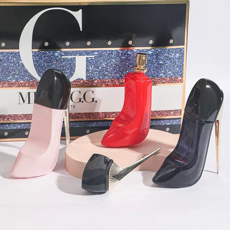 跨境专供香水高跟鞋女士香水套盒三件套套装圣诞礼品perfume set