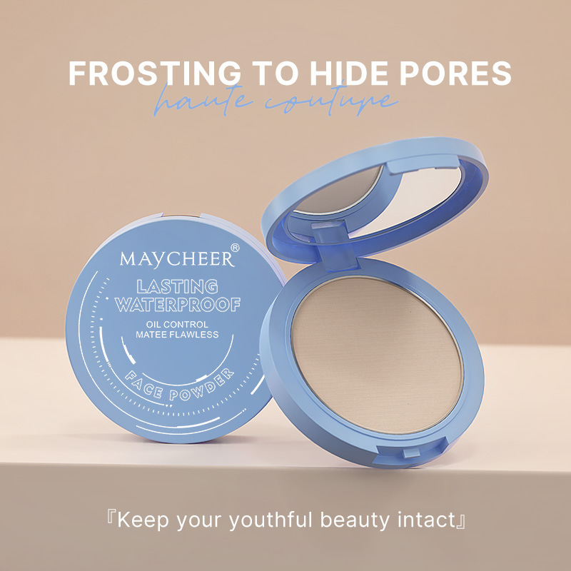 MAYCHEER美茜儿定妆雾面柔光美颜粉饼控油防汗防水吸油持妆跨境