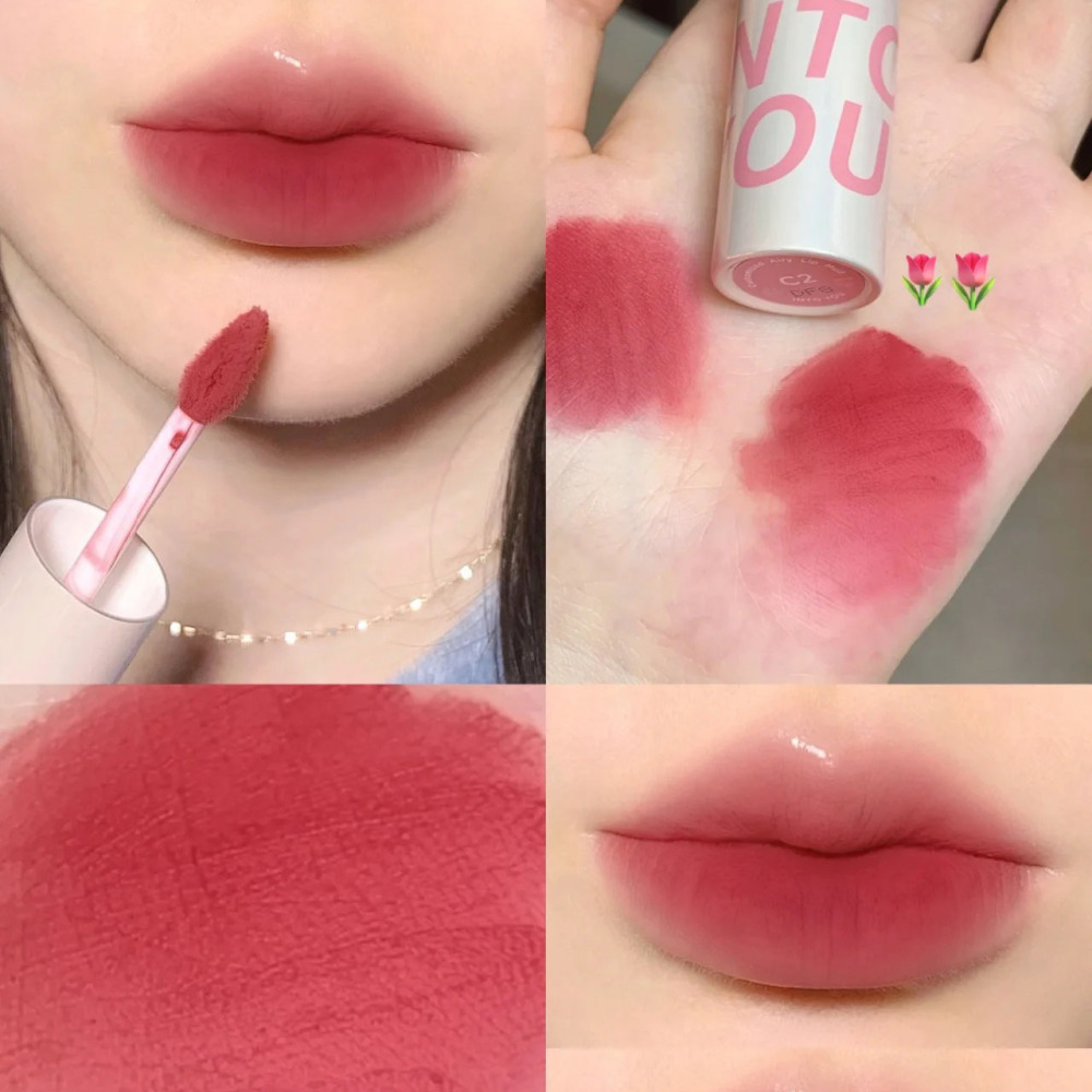 INTOYOU心慕与你女主角唇泥雾面唇颊两用腮红口红唇釉正品批发