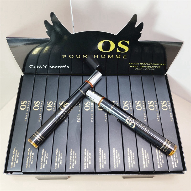外贸跨境爆款q版男女士香水试管花果香调木质perfumes便携装35ml