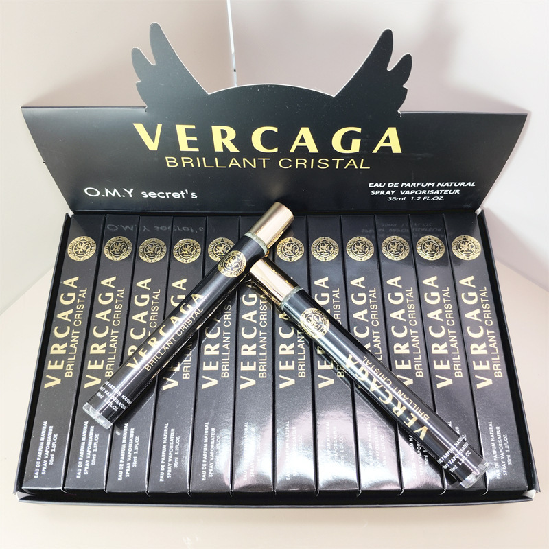外贸跨境爆款q版男女士香水试管花果香调木质perfumes便携装35ml