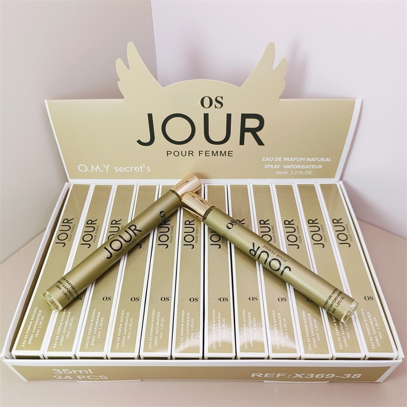 外贸跨境爆款q版男女士香水试管花果香调木质perfumes便携装35ml