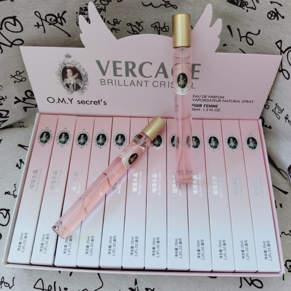 外贸跨境爆款q版男女士香水试管花果香调木质perfumes便携装35ml