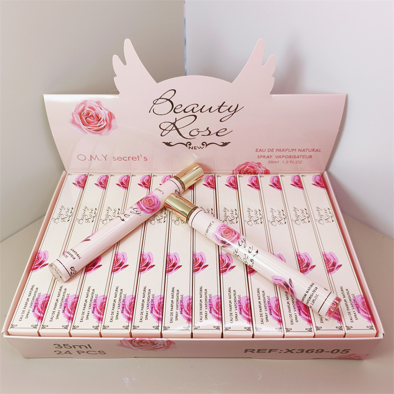 外贸跨境爆款q版男女士香水试管花果香调木质perfumes便携装35ml