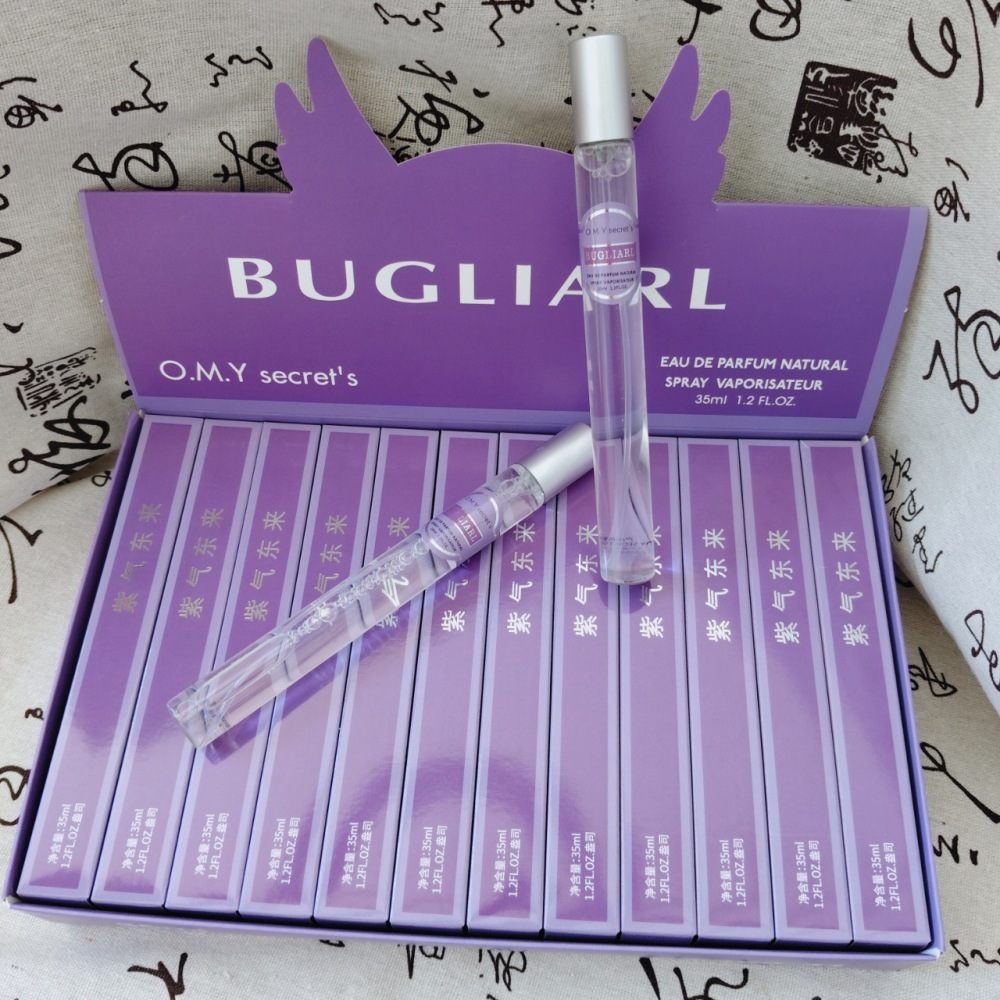 外贸跨境爆款q版男女士香水试管花果香调木质perfumes便携装35ml