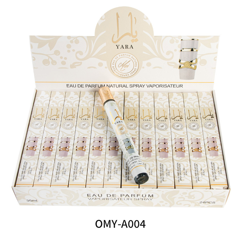外贸跨境爆款q版男女士香水试管花果香调木质perfumes便携装35ml