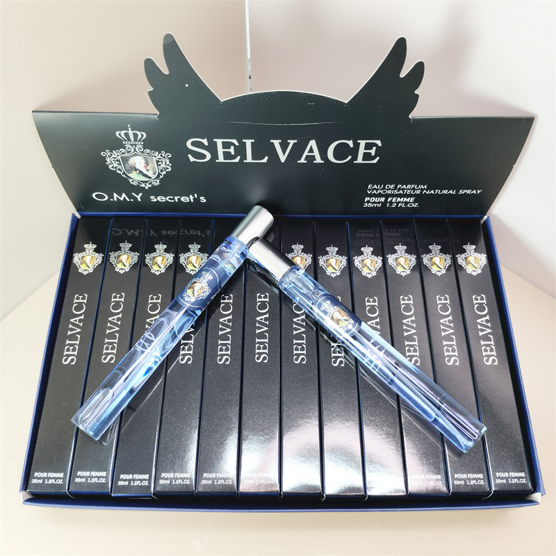 外贸跨境爆款q版男女士香水试管花果香调木质perfumes便携装35ml