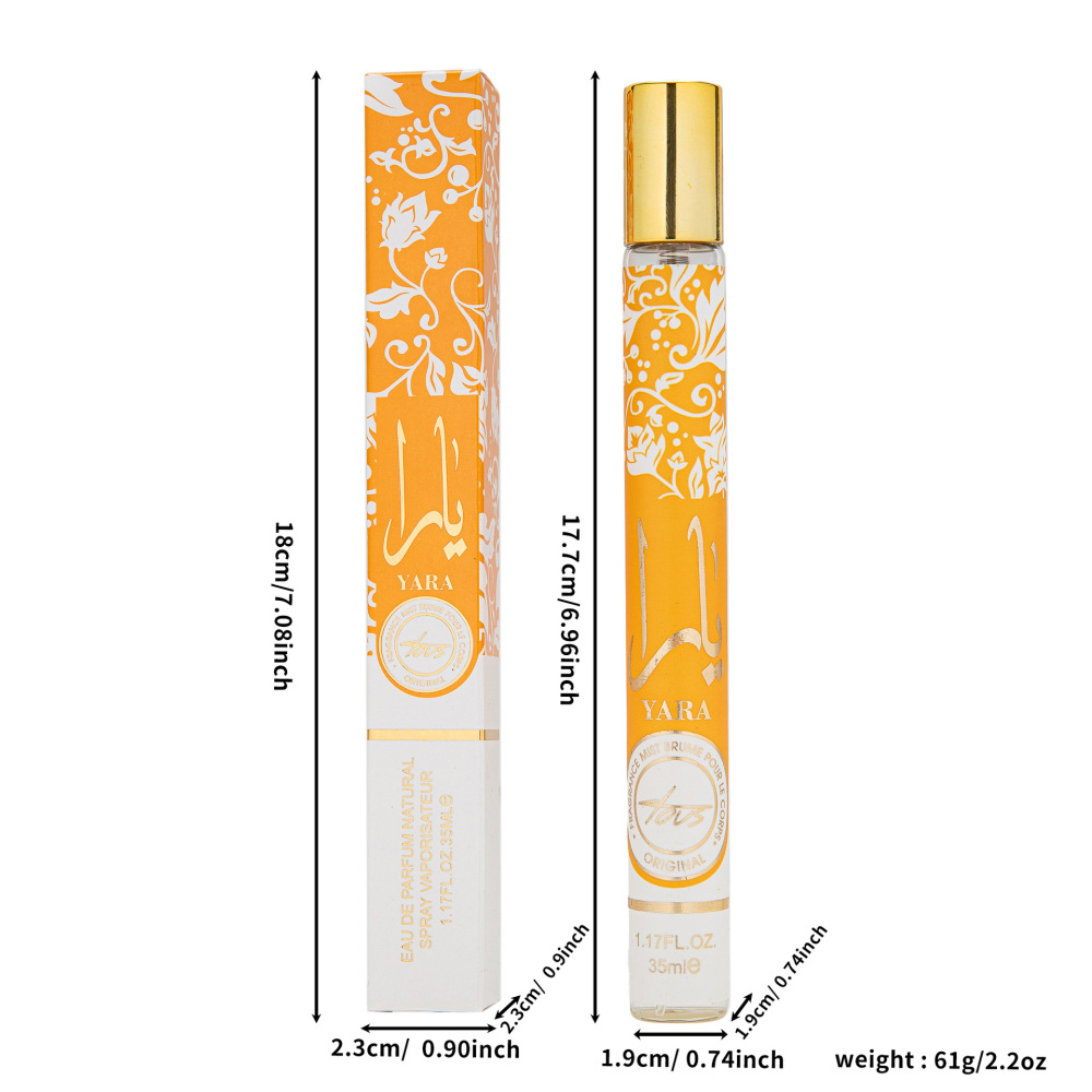 跨境外贸爆款Yara试管香水Lattafa perfumes中东阿拉伯迪拜35ML