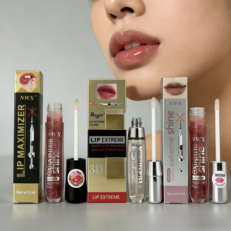 跨境新款水光嘟嘟唇蜜 滋润持久透明唇釉EXTREME SHINE LIP GLOSS