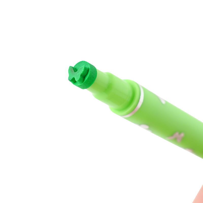 跨境新双头四色彩色印章眼线笔持久防水爱心梅花点缀眼角眼尾眼线