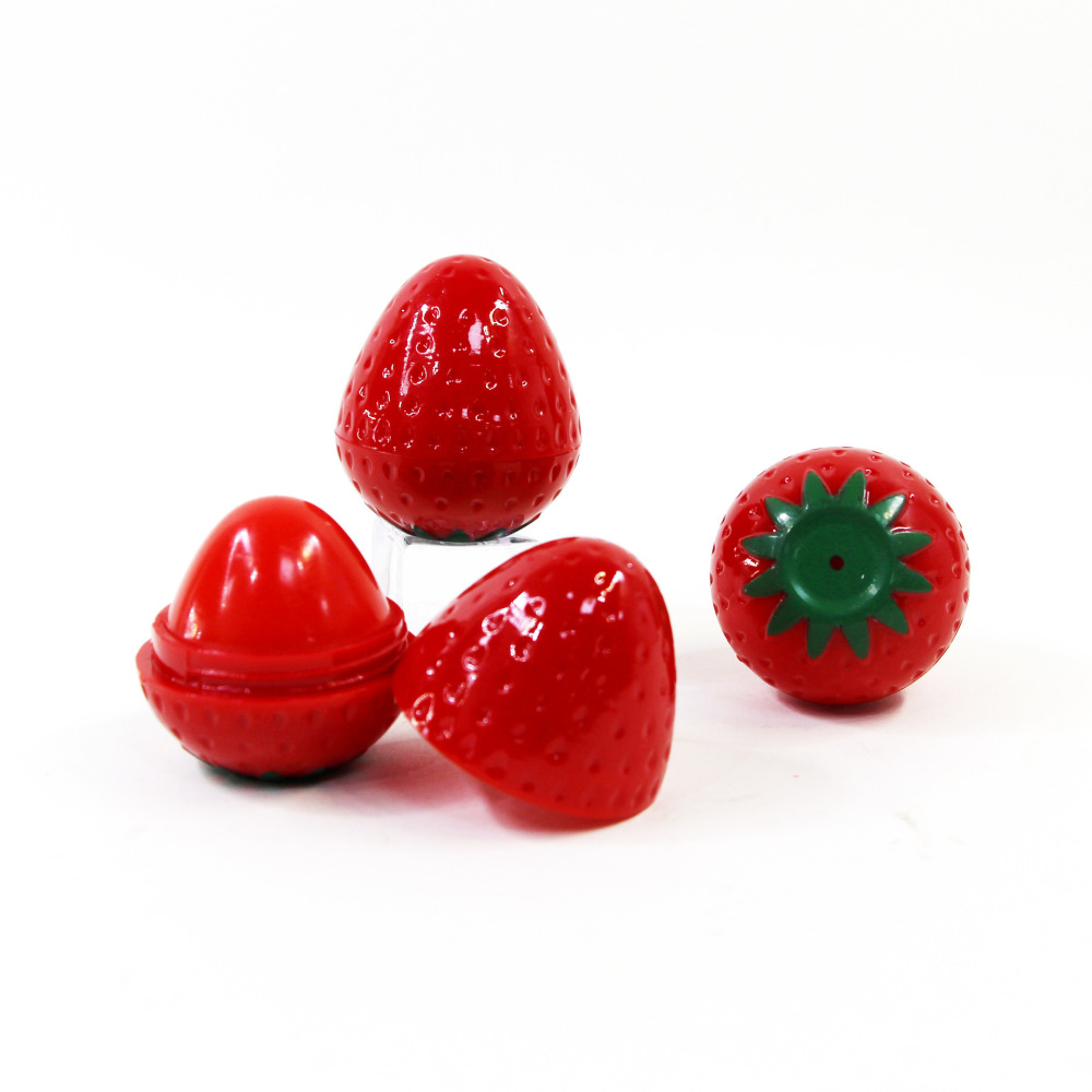 跨境热卖草莓味润唇膏 STRAWBERRY滋润保湿淡化唇纹唇膏 厂家直销