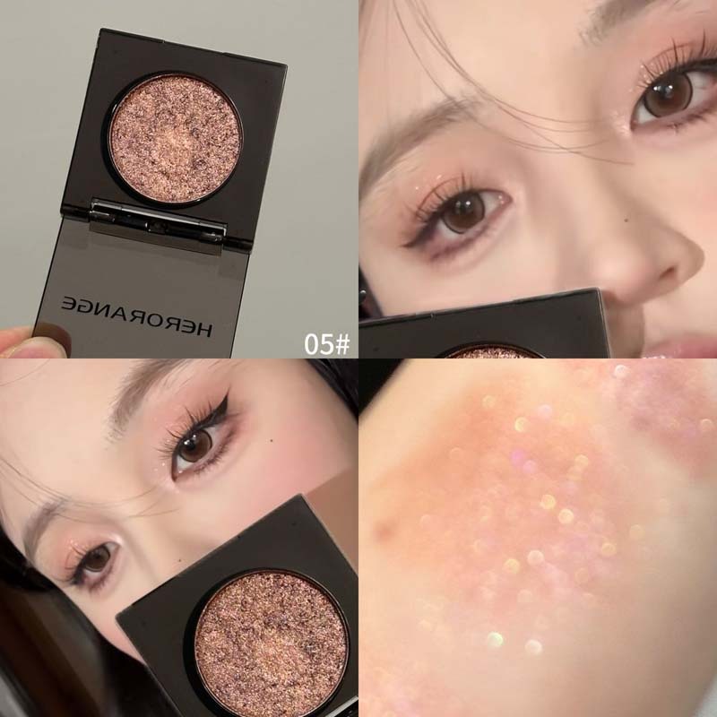 HERORANGE~梦彩单色眼影珠光爆闪亮晶晶细腻不飞易粉提亮卧蚕高光