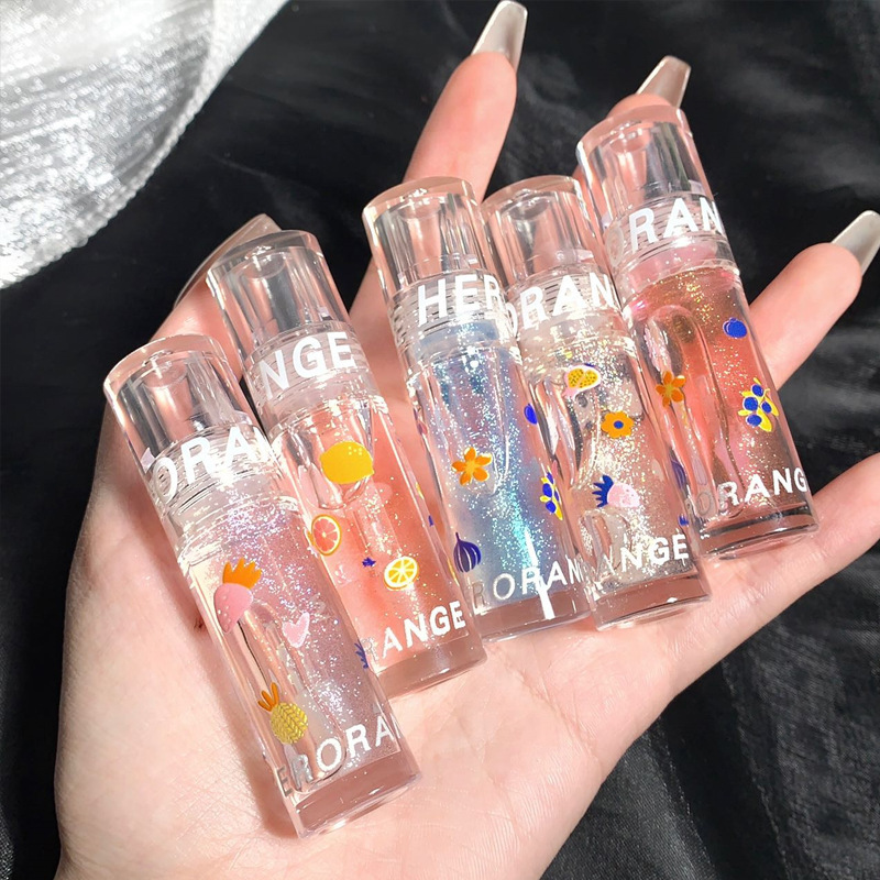 HERORANGE~啵啵保湿唇蜜透明唇油水光镜面玻璃唇釉护唇油唇膏平价