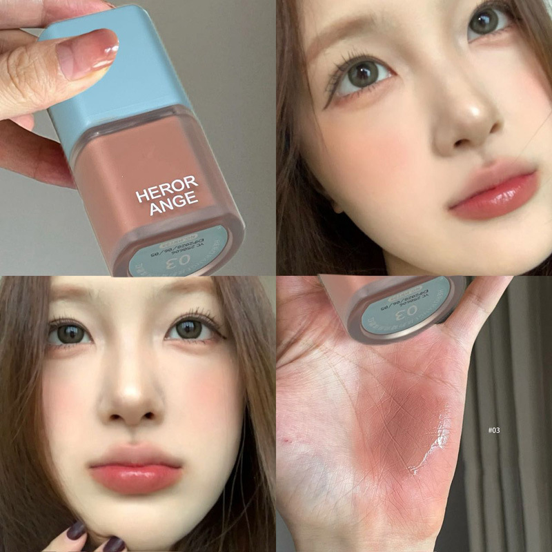 HERORANGE丝韵凝润液体腮红低饱和自然哑光显嫩韩系日杂纯欲腮红
