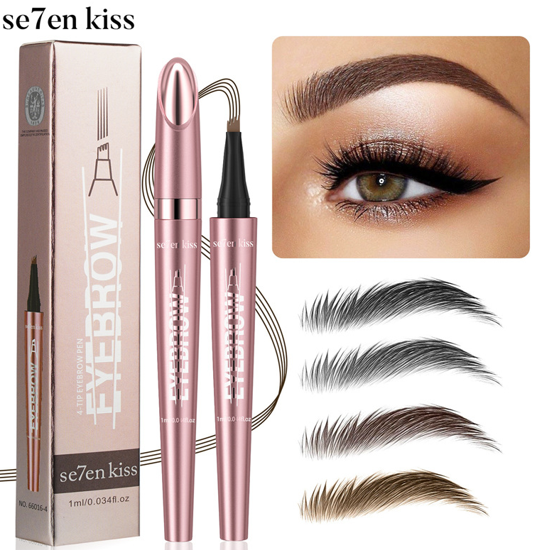 se7enkiss 4-Fork Microblading Eyebrow Pen