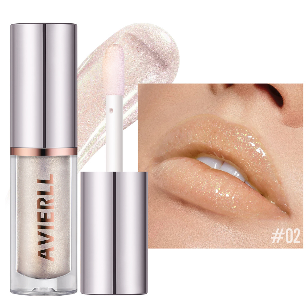 跨境新款珠光亮闪唇油液体唇釉持久防水外贸现货