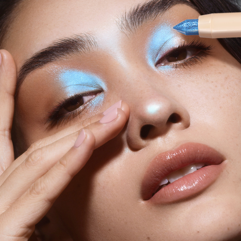 跨境爆闪钻石眼影棒 高光棒 闪粉珠光勾线顺滑彩色眼影卧蚕笔批发