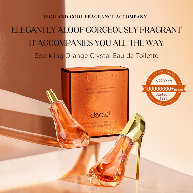 DEOLD Red & Green Gem High Heel Perfume