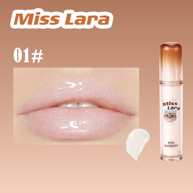 跨境Misslara水光唇釉唇蜜啵啵保湿珠光持久不脱提亮滋润唇彩现货
