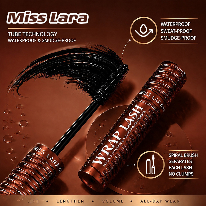 MissLara睫毛膏加长加密持久定型化妆师专用防水不晕染卷翘睫毛膏