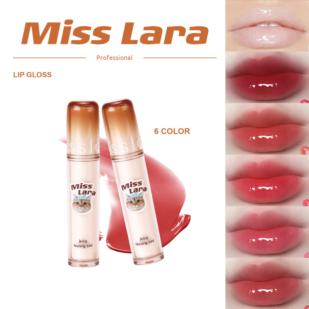 跨境Misslara水光唇釉唇蜜啵啵保湿珠光持久不脱提亮滋润唇彩现货