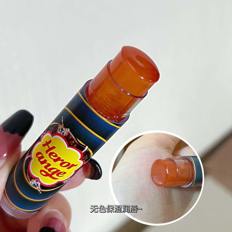 HERORANGE~百味棒棒糖润唇膏热可可唇膜滋润保湿补水打底唇膏男女